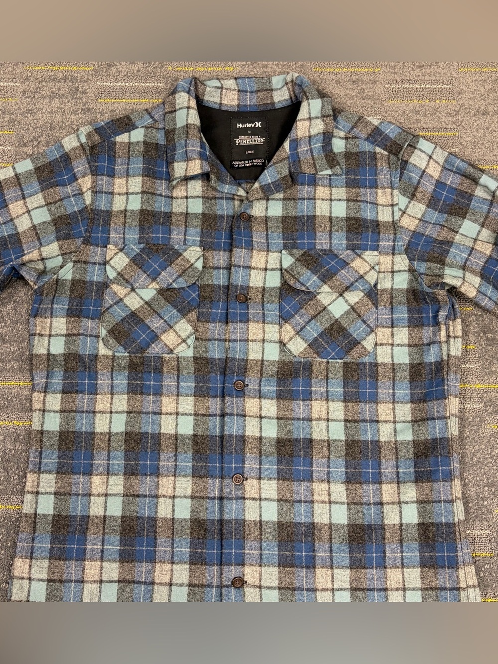Hurley Pendleton Limited Edition Beach Boys Plaid Wool Board Shirt Men’s Large - Picture 6 of 13